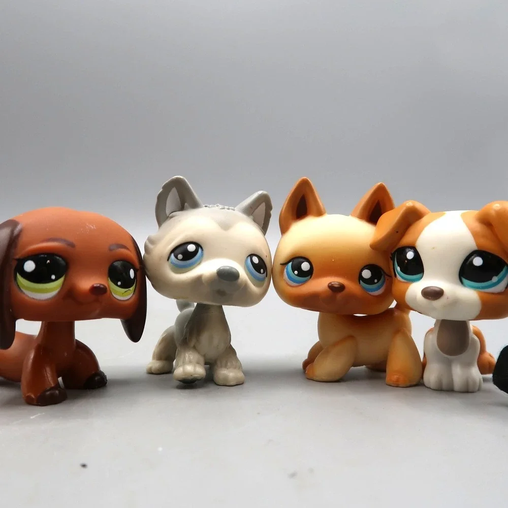 Vintage Littlest Pet Shop Lot LPS Dog 212 German Shepherd 992 Dachshund 69 165